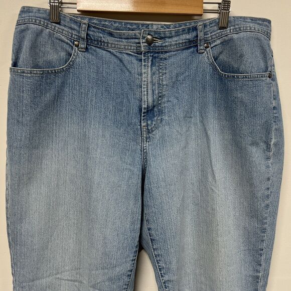 Chico’s Additions Bootcut Jeans Size 3 (16) Blue High Rise Light Wash Stretch - Picture 2 of 10